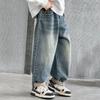 Children's Clothing Boys' Straight Leg Jeans Korean Children's Pants Handsome and Versatile Pants