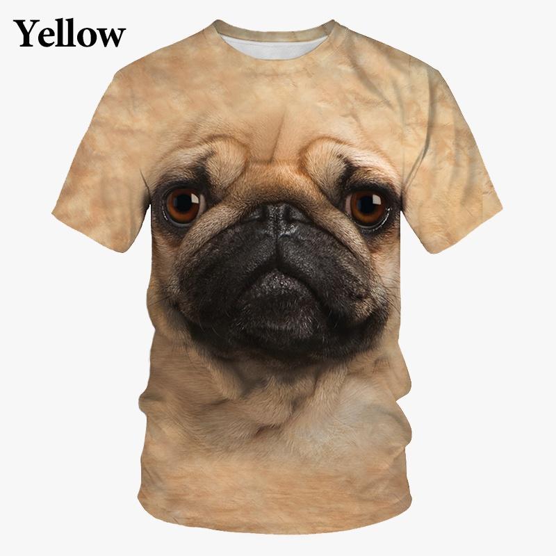 Summer Cute Couple 3d Printed T-shirt Fashion Casual Hip-hop Short-sleeved Trend Men Tees Tops