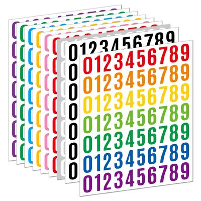 Digital Sticker 1 Inch Vinyl Vinyl Waterproof Die Self-adhesive Digital Number Hand Account Digital Sticker