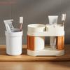 Single/Double Mouthwash Cup Toothbrush Toothpaste Shelf Advanced All-in-one Bathroom Wash Set Cup Holder