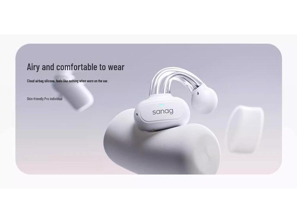 Sanag Z50 ProMax Bluetooth Air Conduction Sport Clip-on Wireless Earbuds