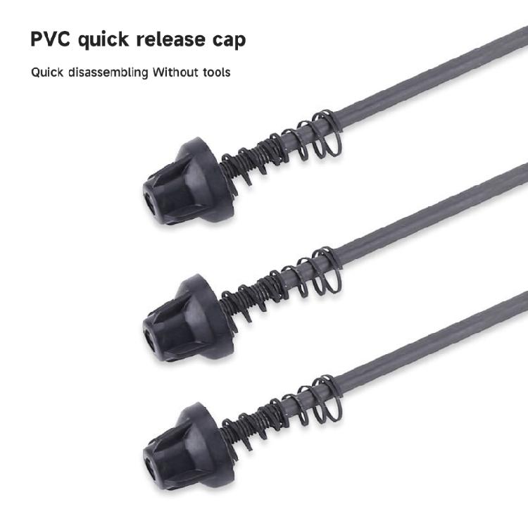 2 Pcs Front Rear Bike Axles Wheel Hub Skewers Bicycles Quick Release Lever