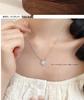 Elegant S925 Sterling Silver Four-Leaf Clover Necklace for Women - Luxe Design with Full Diamond Accent