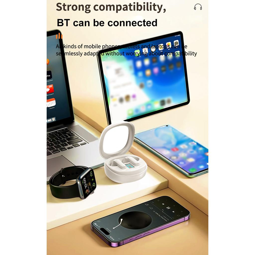 YW17 Słuchawki Bezprzewodowe BT5.4 Słuchawki Inteligentna Redukcja Szumów Połączenia HD Wbudowany Mikrofon