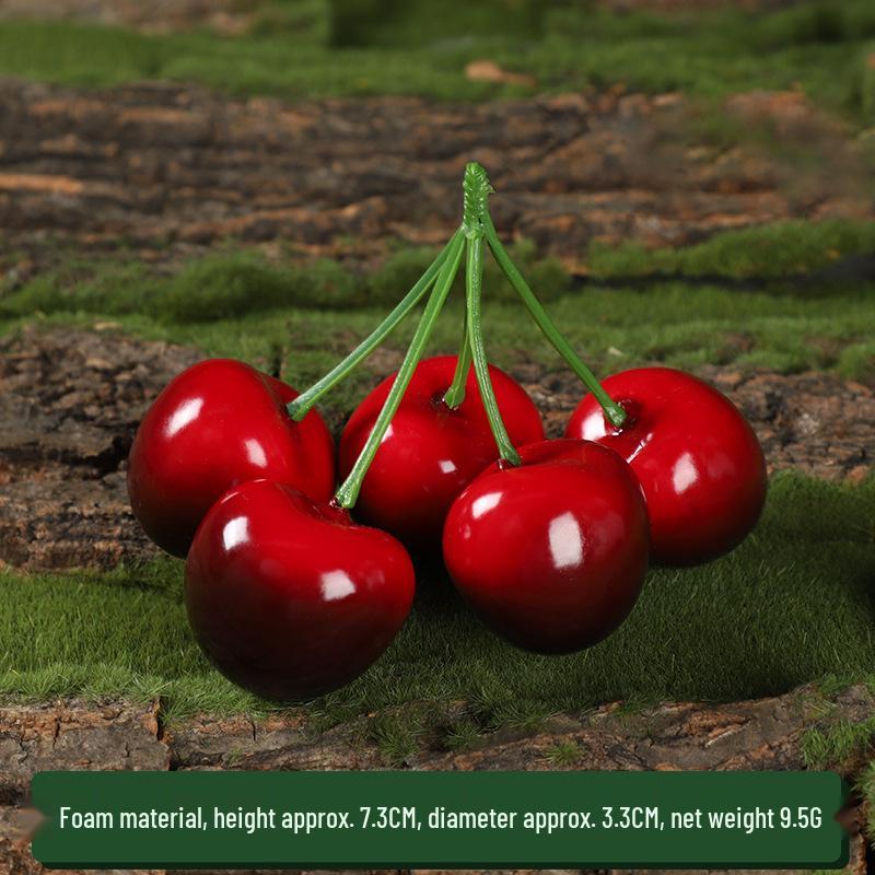 Decorazioni Frutta in Schiuma Ciliegia: Accessori Morbidi da Interno per la Casa, Ornamenti per il Soggiorno