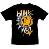 Blink 182 Smiley Face Print TShirt Retro Band Street Hip Hop Rock Style Summer Top Unisex TShirt