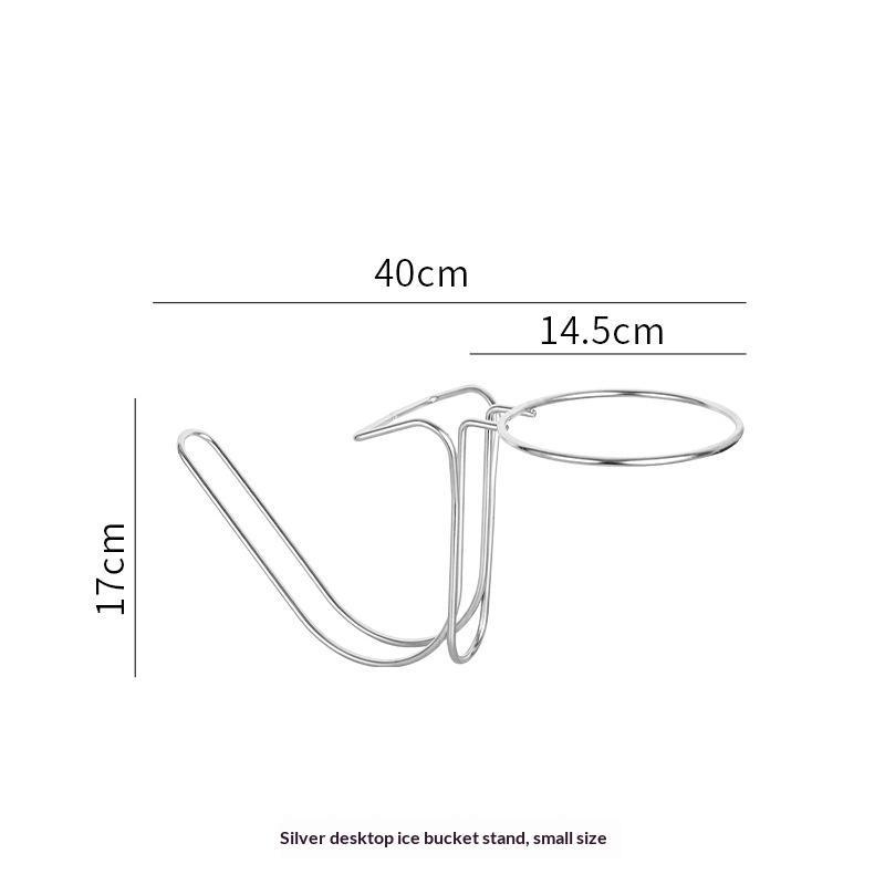 Desktop Ice Bucket Stand Cooler Stand Beerbarrel Rack Wine Bucket Stand For Outdoor Cocktail Parties Cooking