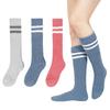 DAMILY Fluffy Warm Room Fluffy Winter Socks for Indoor Long Sizes Women's Knee-High Socks, Socks, Use, Socks, 3-Pair Set, 22-25cm (Pink, Blue, Gray)
