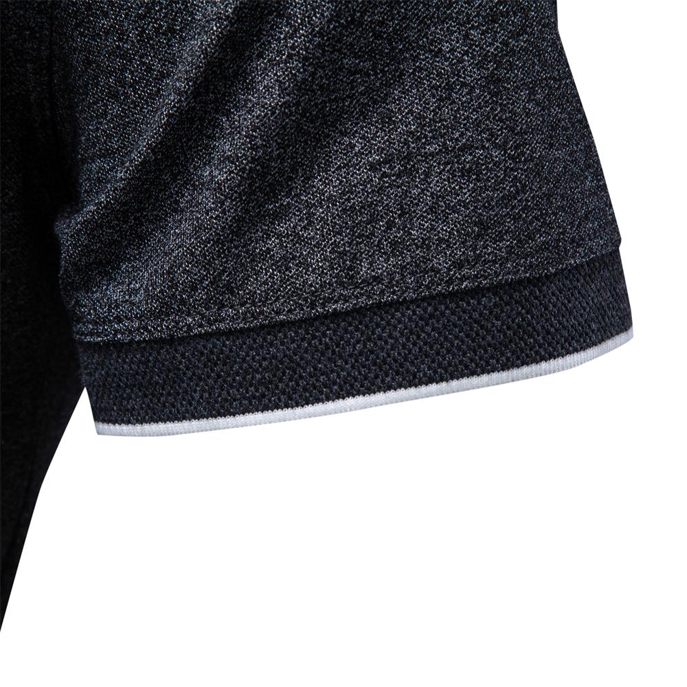 AIOPESON Men's Quarter Zip Polo Shirt Heathered Pique Cotton Blend Short Sleeve Smart Casual Old Money Golf Tee