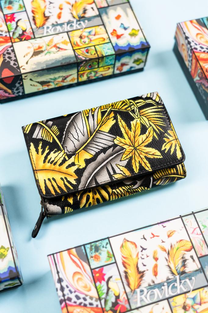 Women's leather wallet R-N0493-ART-19-7248
