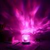 RGB16 color water ripple ambient light, bedroom light and shadow atmosphere, rotating table lamp, bedside night light