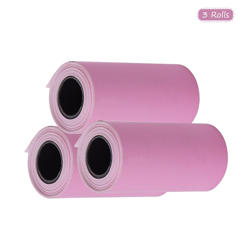 Printable Color Sticker Paper Roll Direct Thermal Paper with Self Adhesive 57*30mm(2.17*1.18in) for PeriPage A6 Pocket