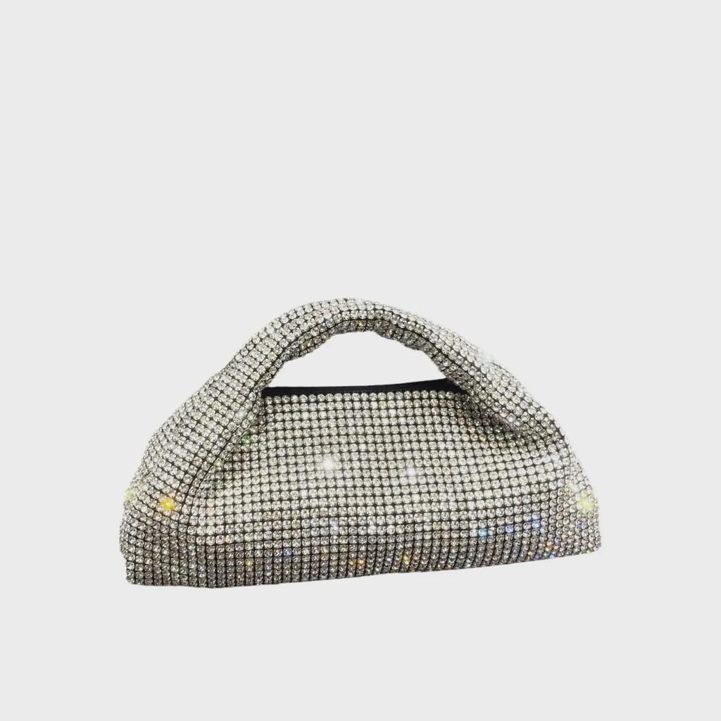 Geantă de seară pentru femei 2025 cu strasuri acrilice - Design cu găleată și lanț de diamant transfrontalier