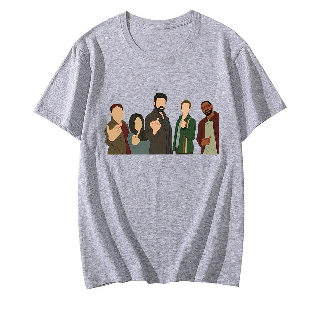 The Boys Season T-Shirt Summer O-neck Short Sleeve Camisetas Women/men Unisex Tee-shirt 100%Cotton Graphic Printing Clothe Funny T-shirt Anime T-shirt XS серый