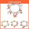 Christmas Bracelet For Women With Handmade Santa Reindeer Snowflake Motif