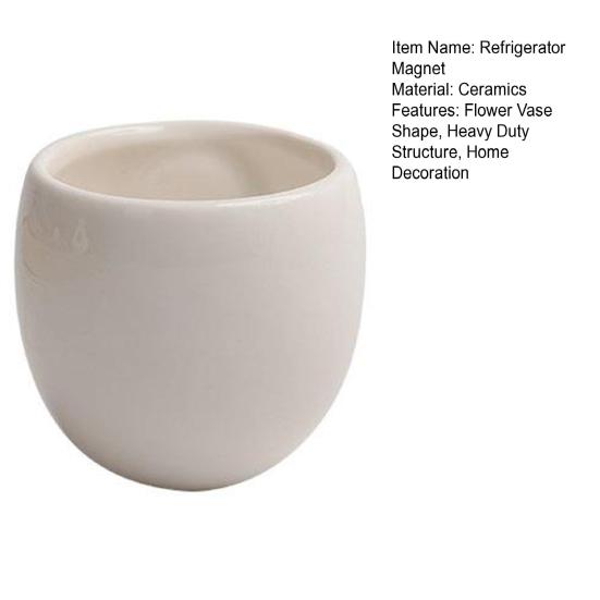 Mini Ceramic Vase Refrigerator Magnet Home Office Kitchen Locker Fridge 3D Miniature