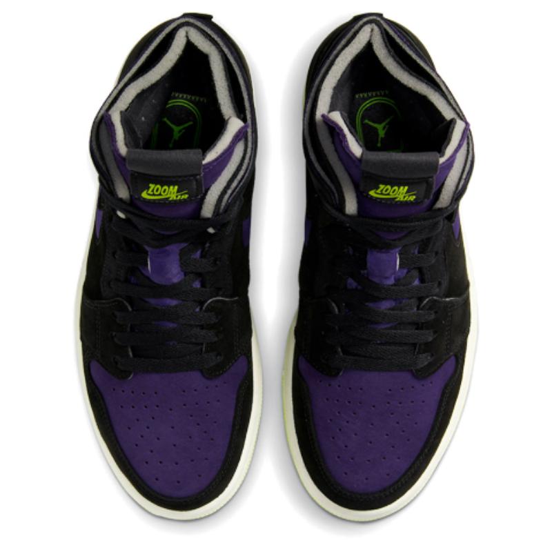 Jordan 1 High Zoom Air Cmft Black Court Purple Lemon Venom Women's Jordan CT0979-001