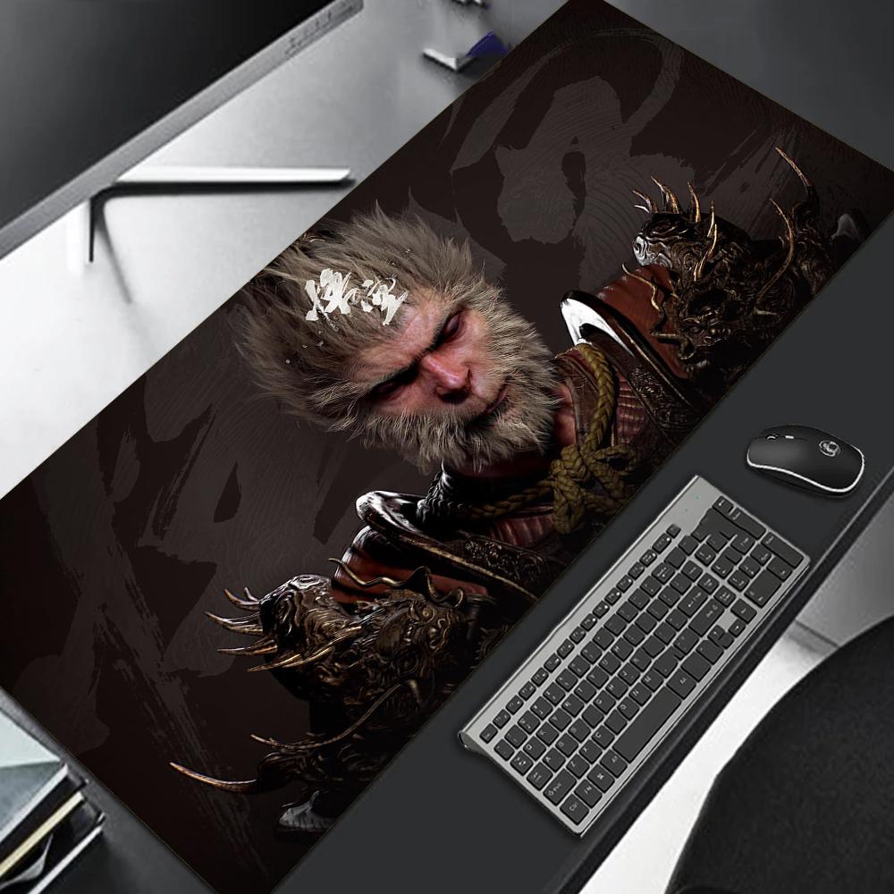Black Myth Wu Kong Mouse Pad Gaming Pc Accessories Carpet Mause Ped Office Mat Mousepad 900x400 Gamer Desk Computer Table Rug