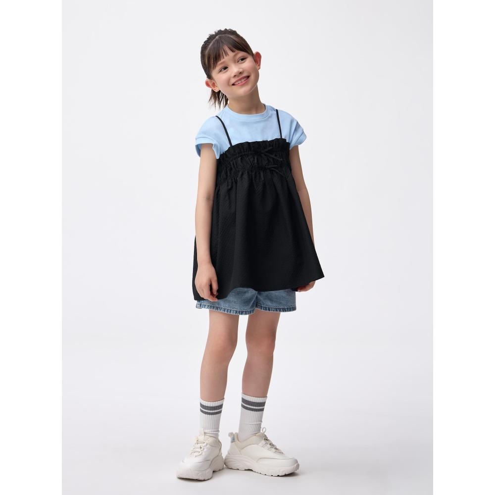 GU by Uniqlo Girls 2 Piece Camisole Tunic  Short Sleeve 