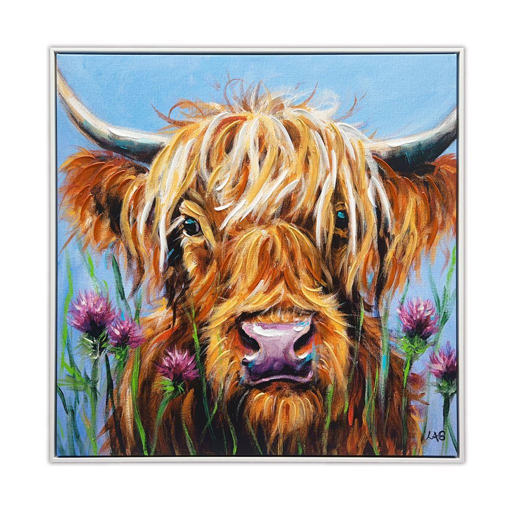 Louise Brown Highlander Foil Canvas Print