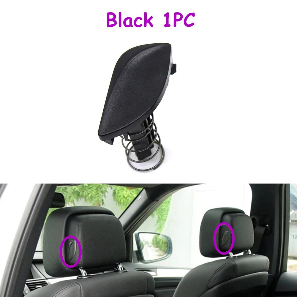 

F10 F11 F01 F02 F07 E70 E71 E72 Accessories Front Seat Headrest Control Button Adjust Switch Cover For BMW 5 7 5GT X5 X6 Series Black 1 PC