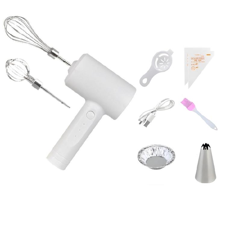 

Electric Hand for Home Baking Cordless Designs featurings and Swapable whisks Attachments белый