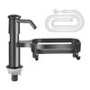 Kitchen Sink Dish Soap Dispenser with Storage Rack, Countertop Bottle for Soap, Dishwashing and Cleaning Supplies