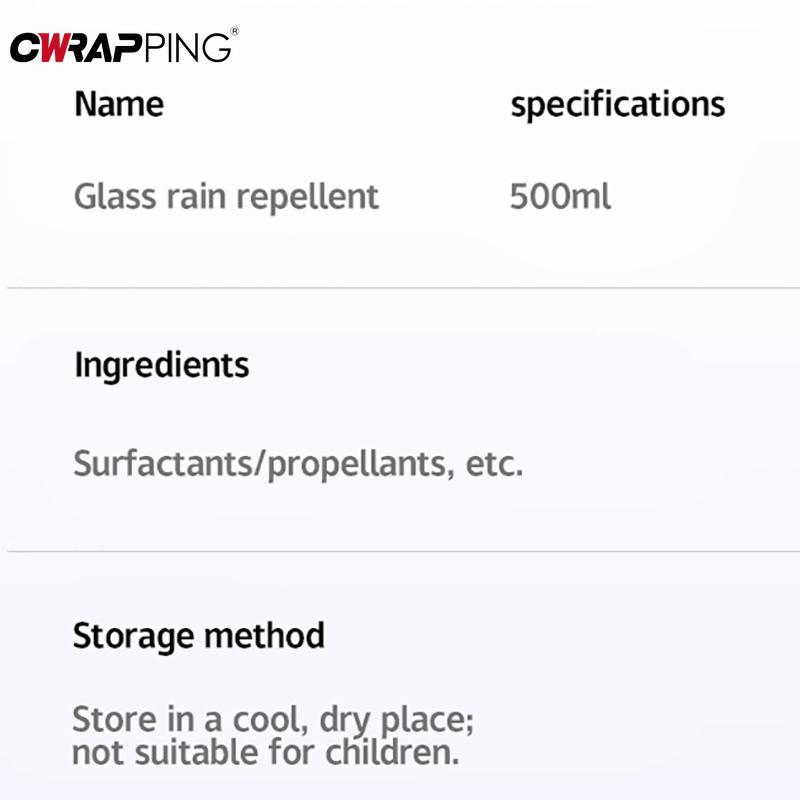 Motorradspiegel Antibeschlag Hydrophober Beschichtungsspray Regendicht Politur 500ml Kit mit Mikrofasertuch für Motorrad-Polierwerkzeug