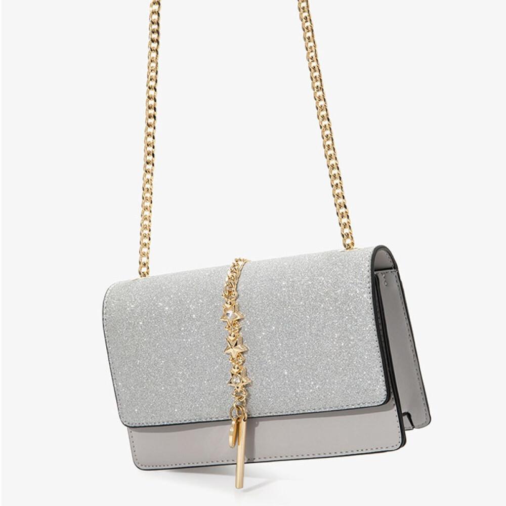 Damentasche neu 2023 Nische Textur einzelne Schulter Kette kleine quadratische Tasche einzelne Schulter Umhängetasche Länge 20cm hoch 13cm breit 6cm