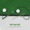 Rotating Golf Rope Ball Swing Practice Device