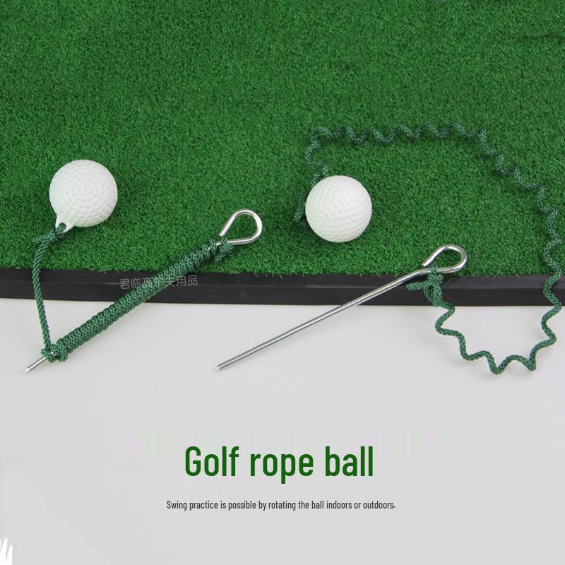 Rotating Golf Rope Ball Swing Practice Device