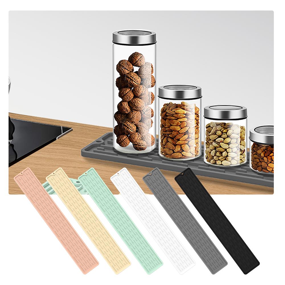 

1pcHome Gadgets Silicone Faucet Mat Waterproof Cleaning Faucet Splash Catcher Mats Heat-insulation for Home Bathroon Accessories чорний