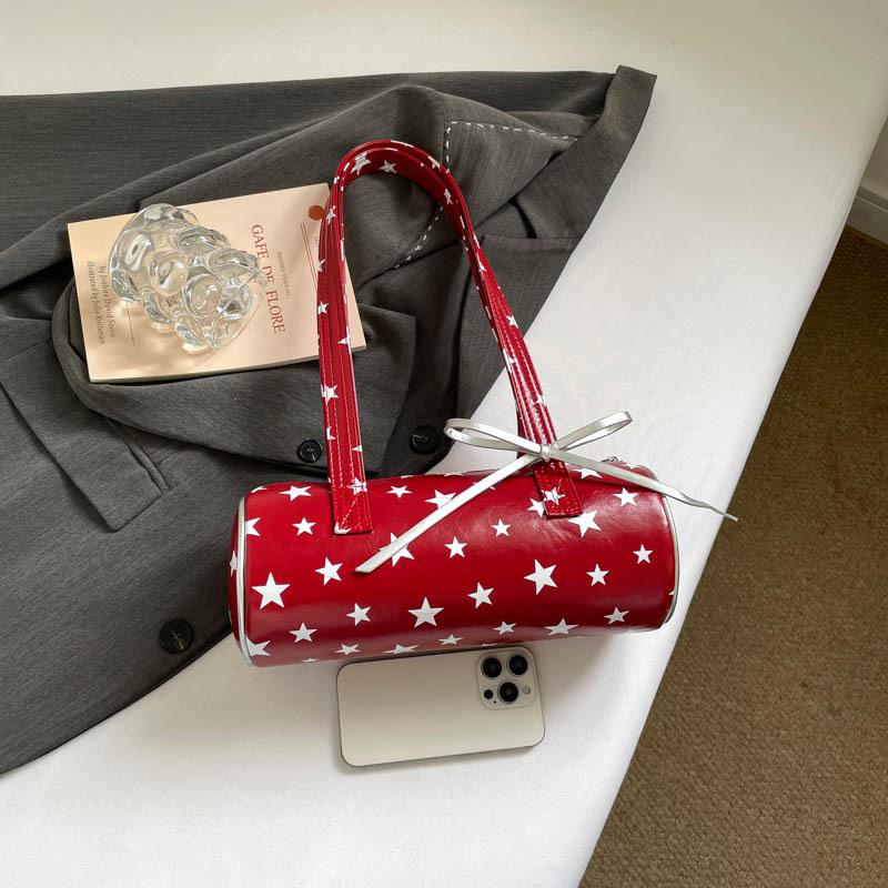 Bolso de Mano para el Trabajo, Bolso Almohada de Puntos, Bolso de Hombro con Correa