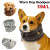 Warm Dog Headgear Adjustable Prevent Fright Pet Neck Gaiter Anxiety Relief Noise-proof Puppy Scarf for Small Medium Large Dogs