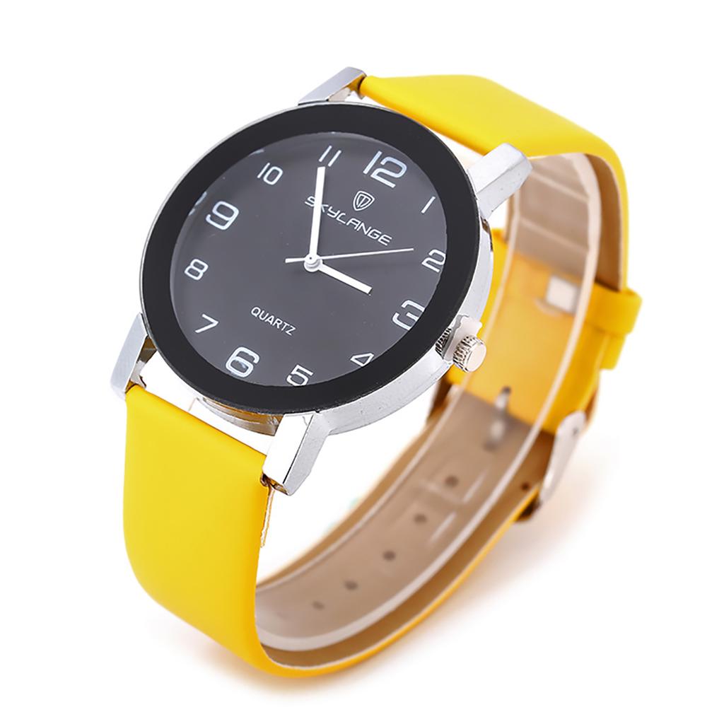 Orologio semplice in pelle bianca Orologi da donna Orologio da polso analogico casual al quarzo