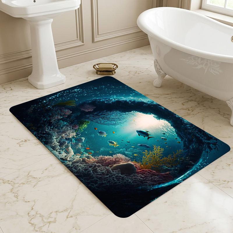 Ocean Life Living Room Nonslip Area Rug Soft Carpet For Bedroom Game Playroom Sofa Office Home Decor Doormat Christmas Gift C9301942
