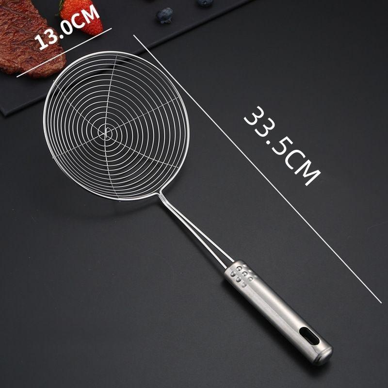Stainless Steel Skimmer Solid Strainer Ladle Stainless Steel Kitchen Utensil Tool French Fries Fish Frying Kitchen Utensil