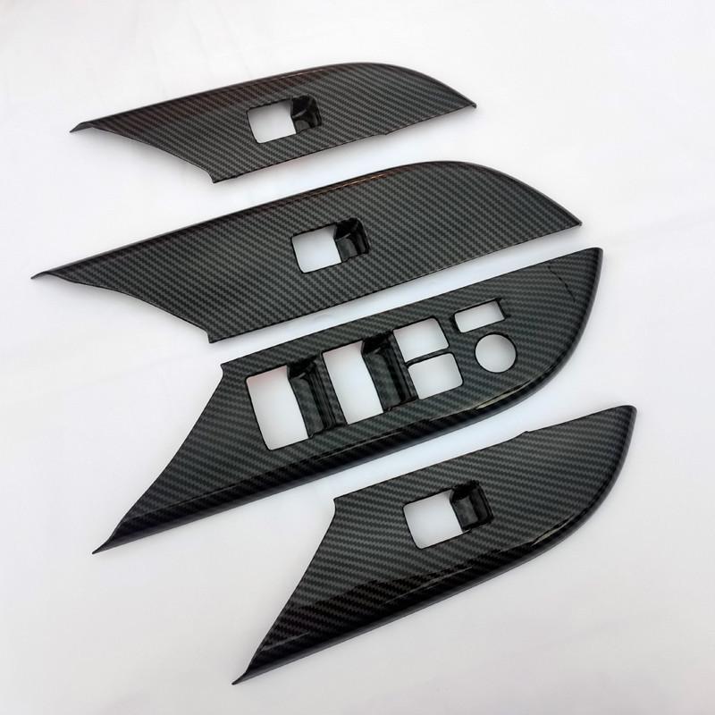 For Toyota Fortuner 2024  Edition Interior Glass Lift Panel Cover Door Window Switch Garnish Car Accessory 2016-