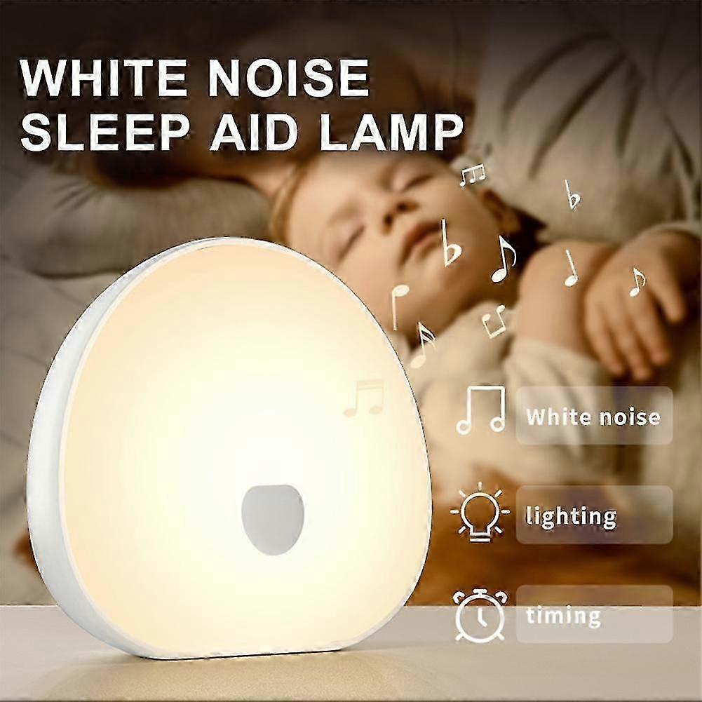 Sleek Portable Durable White Noise Sleep Device With Soothing Sound Touchable Led Light For Baby Long-lasting