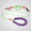 Stock No-Pull Safety Dual Clip Dog Leash  Anti-Escape P Chain Pet Lead Training Hands Free Dog Leashes