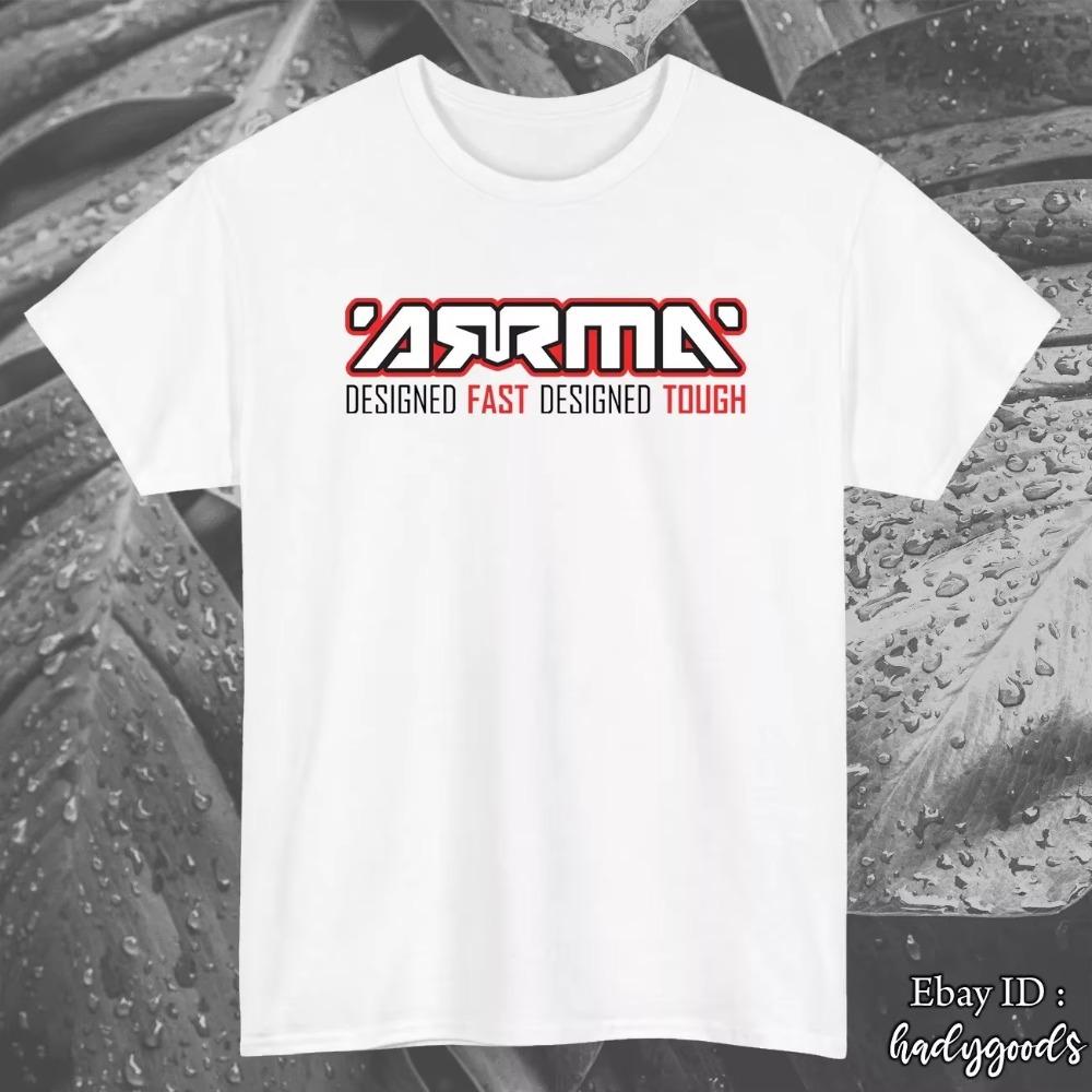 2025 Summer ARRMA RC Car Logo Black_Navy_White_Grey_Red_L Blue T-shirt S-4XL--high-end Luxury Suitable for Men and Women Top Y2k