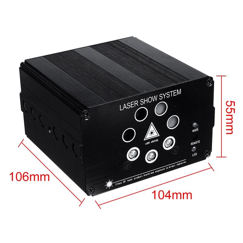 120 Modes Sound Activated Party Light Strobes Laser Light 9W RGB LED Stage Light Christmas DJ Club Home KTV Party Bar
