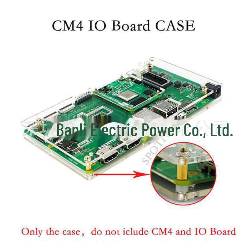 

Raspberry Pi CM4 IO Board with Clear Acrylic Case CM4 IO Board Case C