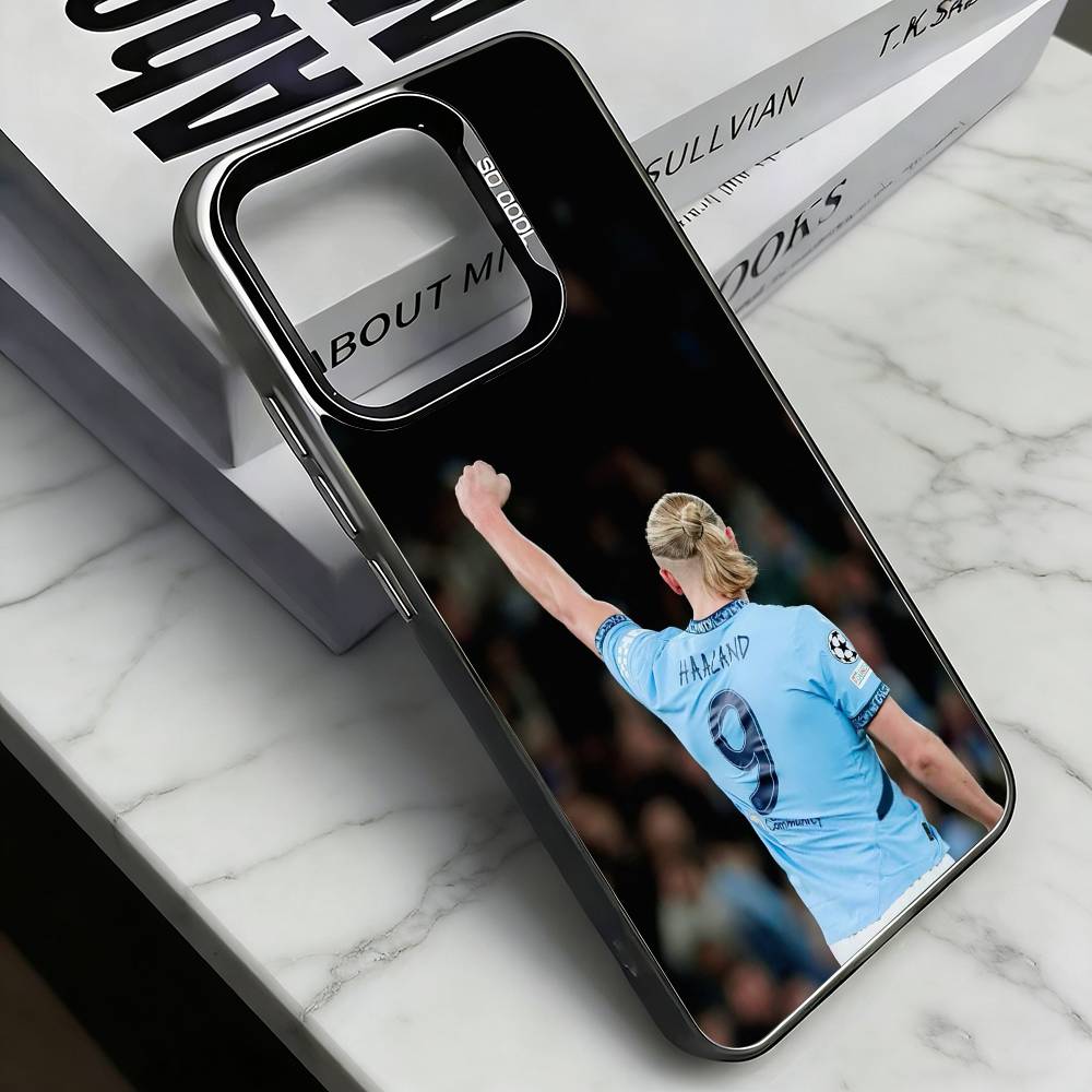 

E-Erling Haaland Phone Case For iPhone 17,16,15,14,13,12,11 Plus,Pro Max,XS,Colorful Silver Phone case Funda Cover iPhone14Pro