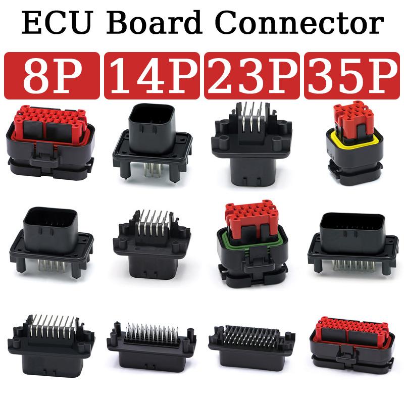 

1/5/20Pcs 8/14/23/35 Pin Way Automotive PCB Socket Connector for ECU Straight Wire-to-Board Connection 776228-1, 770680-1,776266 1 Pcs