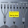 2m Multi-functional 3-in-1 Fast Charging Cable: USB-C & Android Compatible Charger