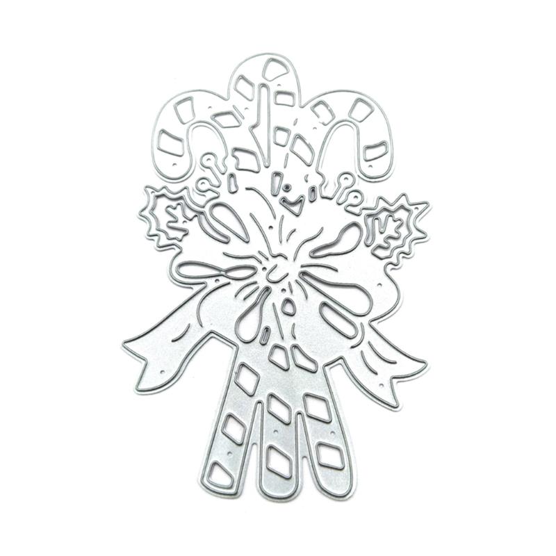 Christmas Crutch Metal Cutting Dies DIY Craft Carbon Steel Embossing Template Stencil Scrapbooking for Card Die Cuts
