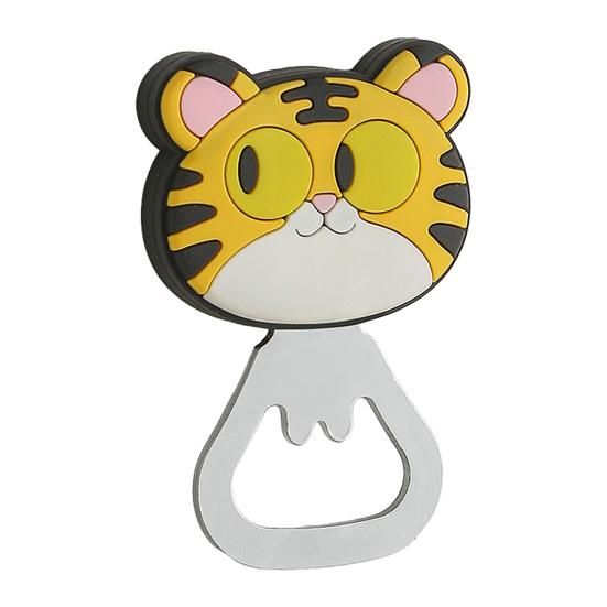 Bottle Opener Multi-Functional Magnetic Refrigerator Magnet Cute Cartoon Animal Design Bottle Opener for Beer Cans Caps