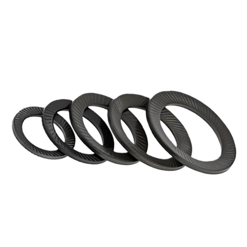 304 Black Stainless Steel Anti-Loosening Beveled Flat Washer, Salt Spray Tested, M3-M8 DIN9250.