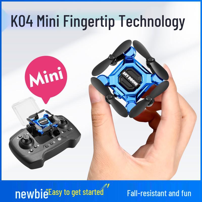 4K Mini Foldable Drone with Remote Control for Kids - Durable Aerial Photography Quadcopter Toy for Primary School Students